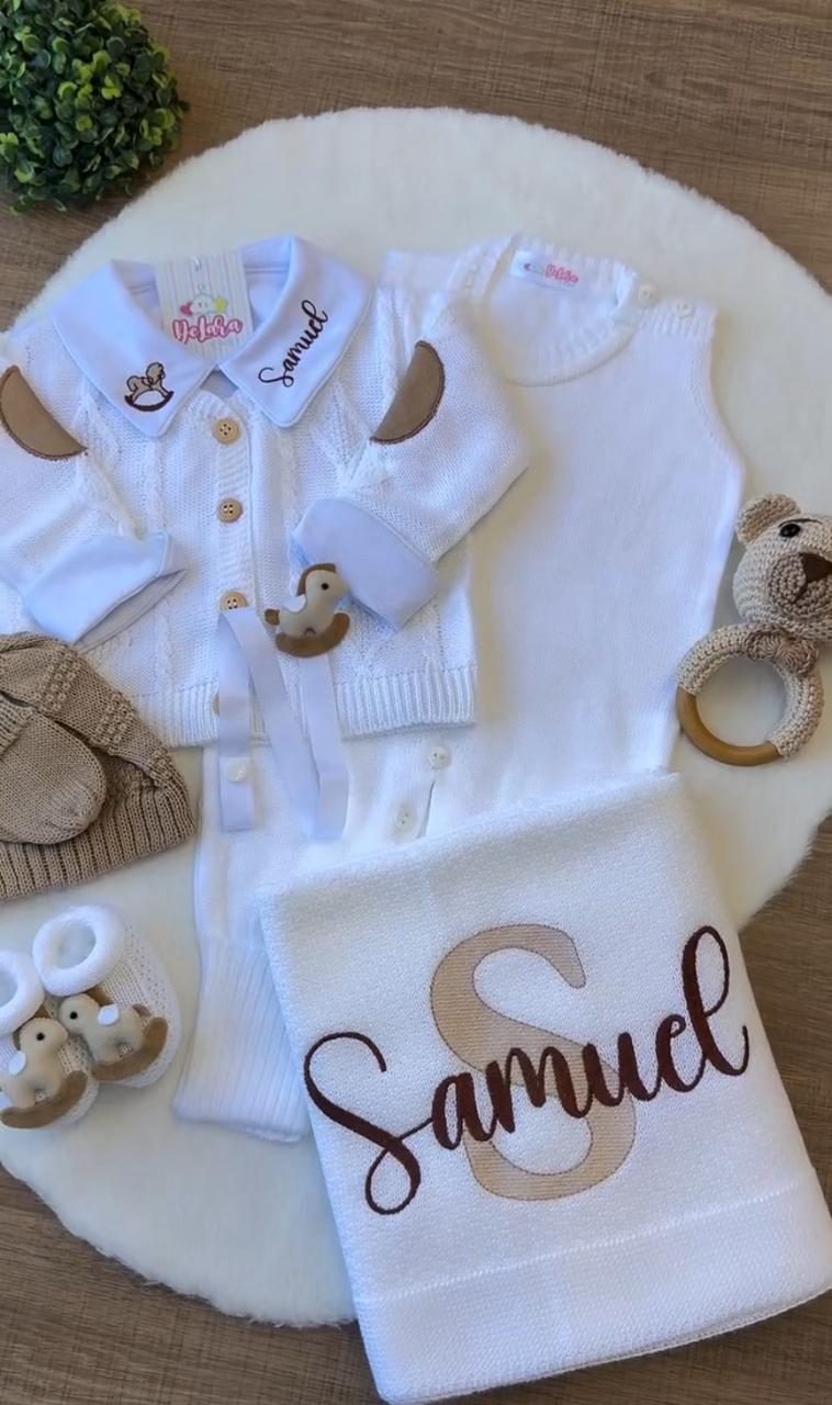 Kit Saída Maternidade Samuel 8 Peças