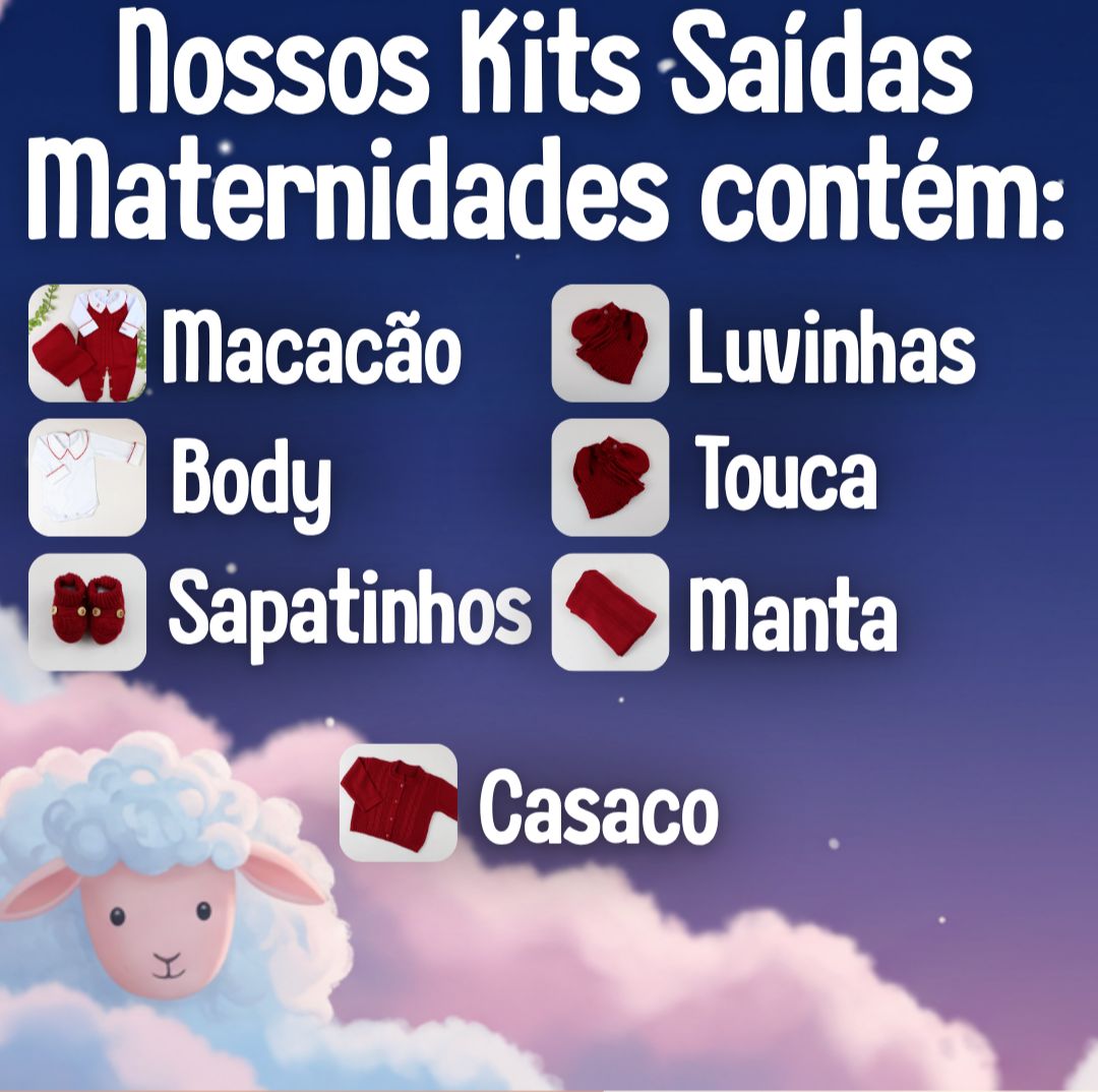 Kit Saída Maternidade Personalizável Completa GAEL| Personalize Com o Nome do seu Príncipe