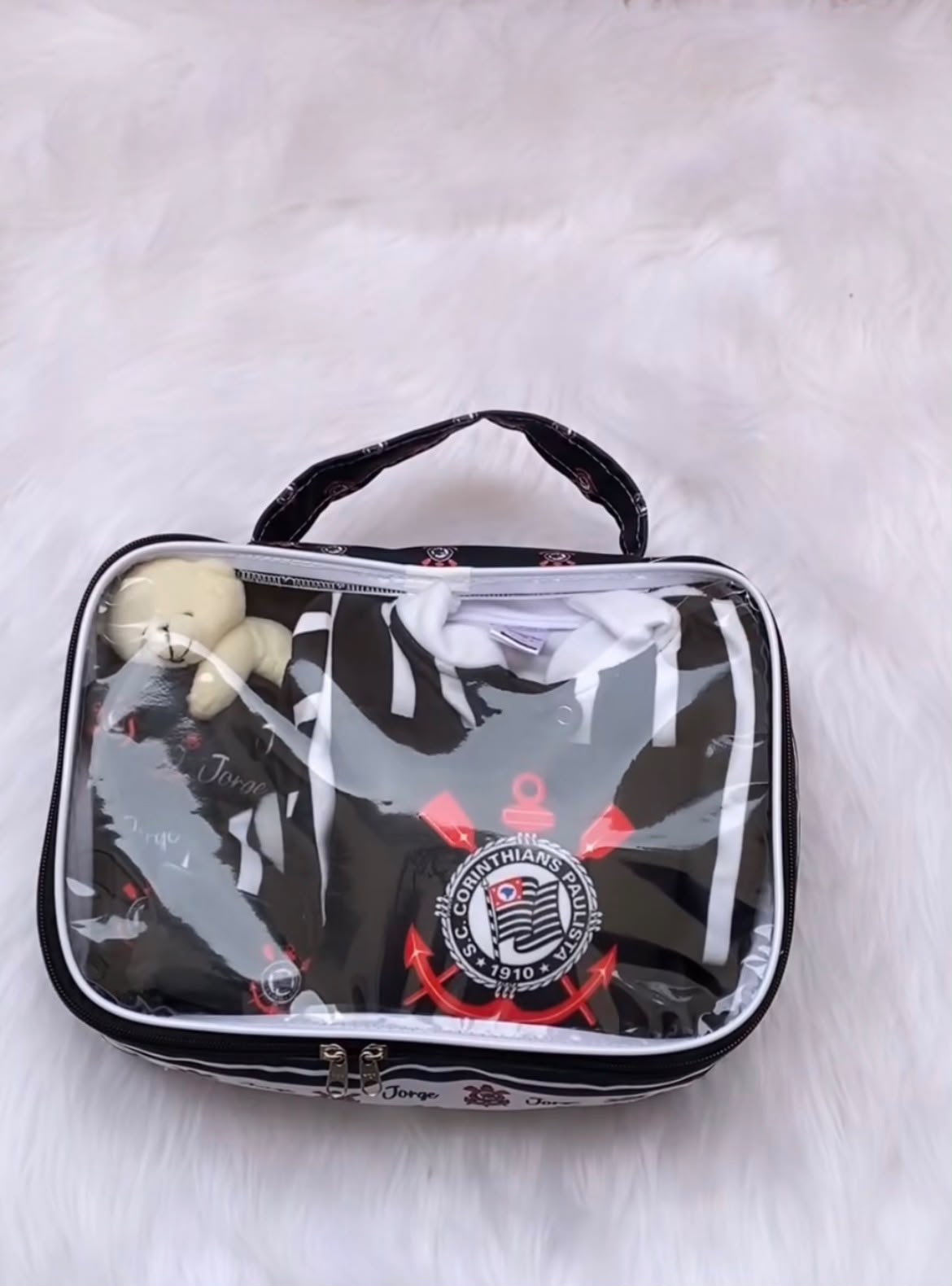 Kit Maternidade Personalizado Completo MASCULINA Corinthians | Personalize Com o Nome do seu Príncipe