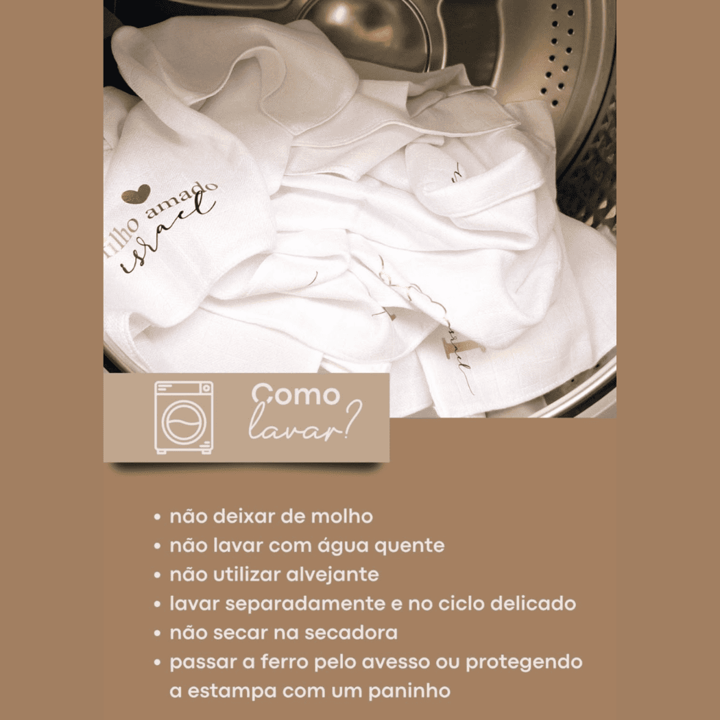 Kit de Fraldinha Personalizado Francisco | 6 Peças Personalizadas