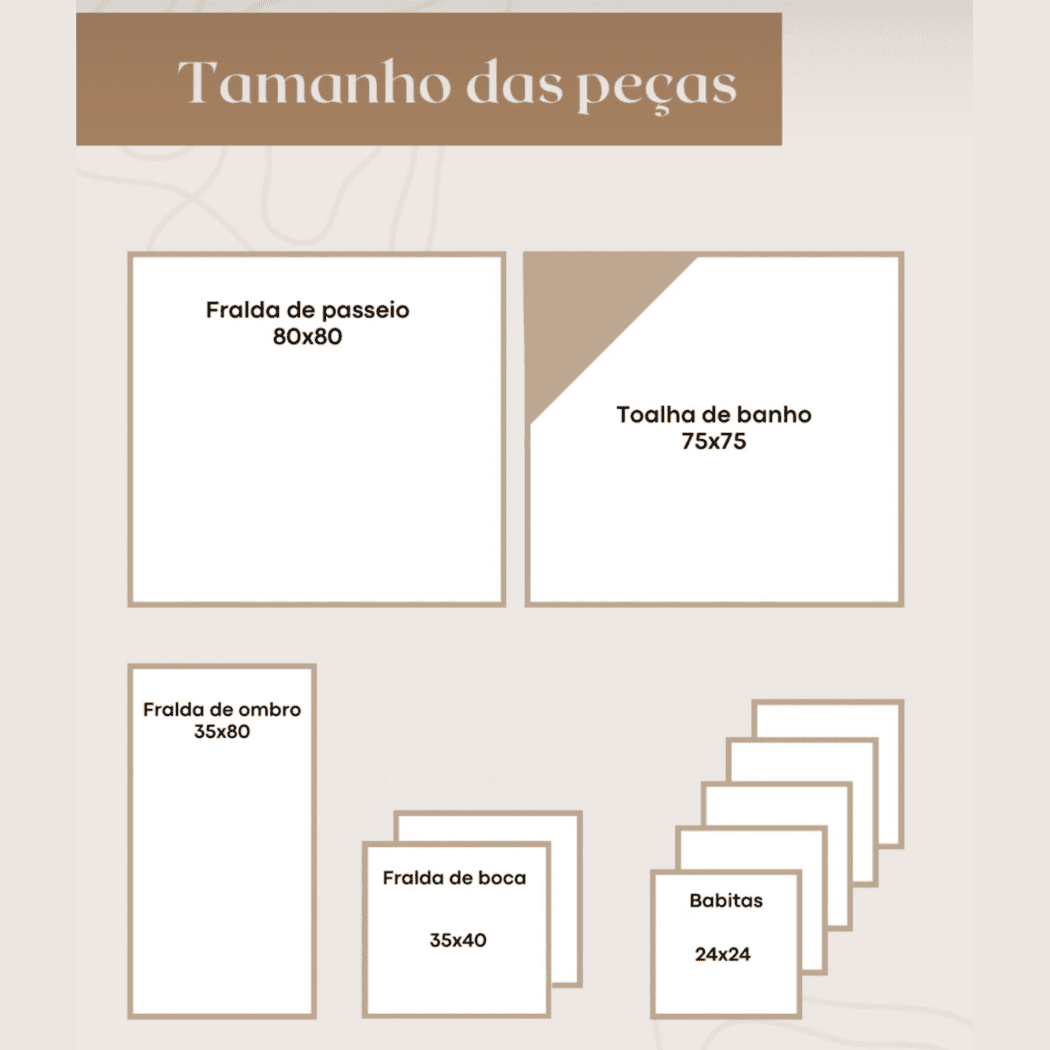 Kit de Fraldinha Personalizado Léo| 6 Peças Personalizadas