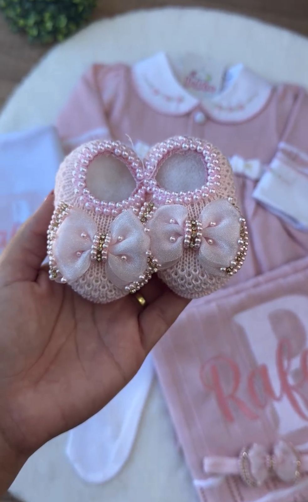 Kit Saída Maternidade Personalizável Completa Rafaela | Personalize Com o Nome da sua princesa