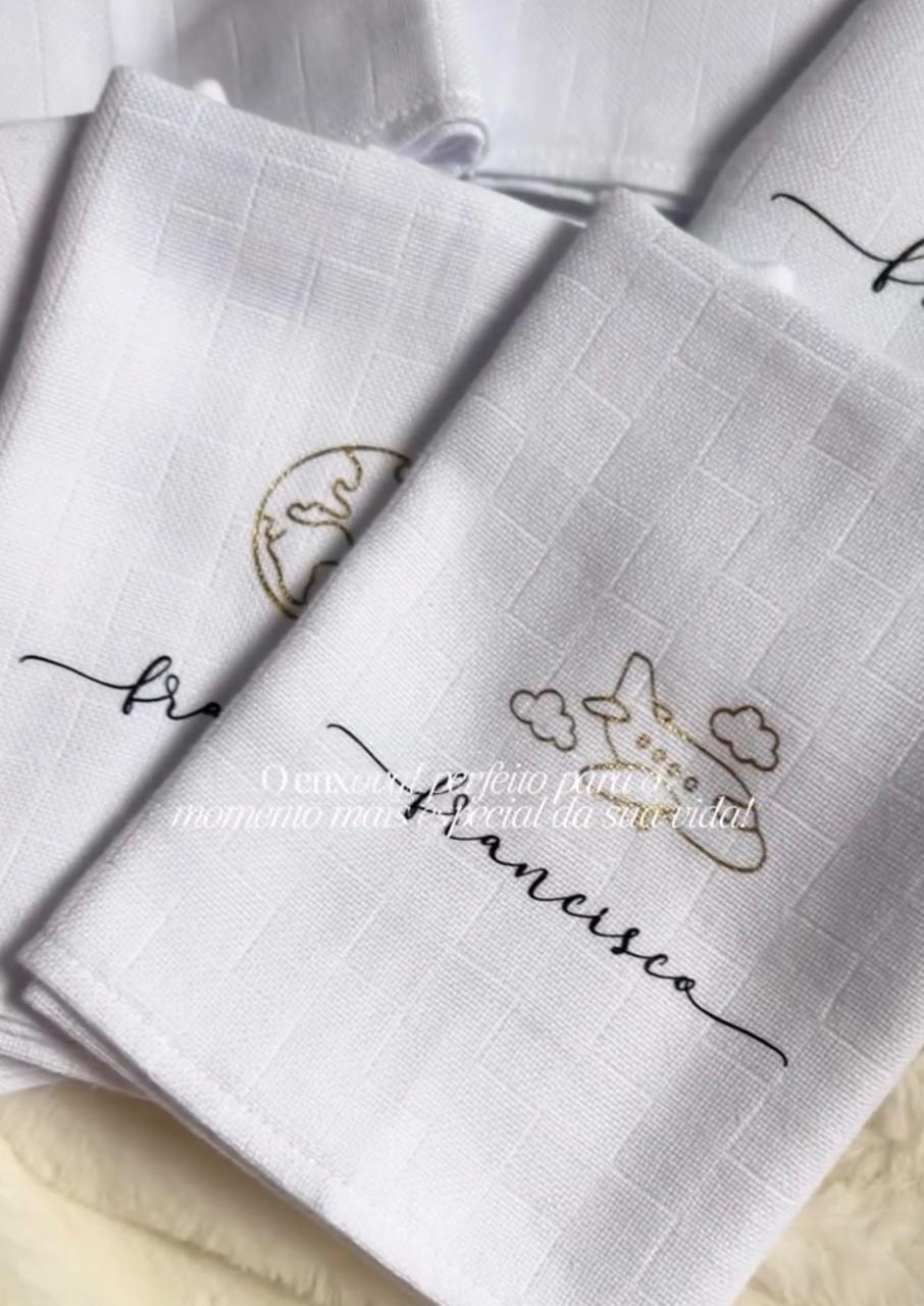 Kit de Fraldinha Personalizado Francisco | 6 Peças Personalizadas