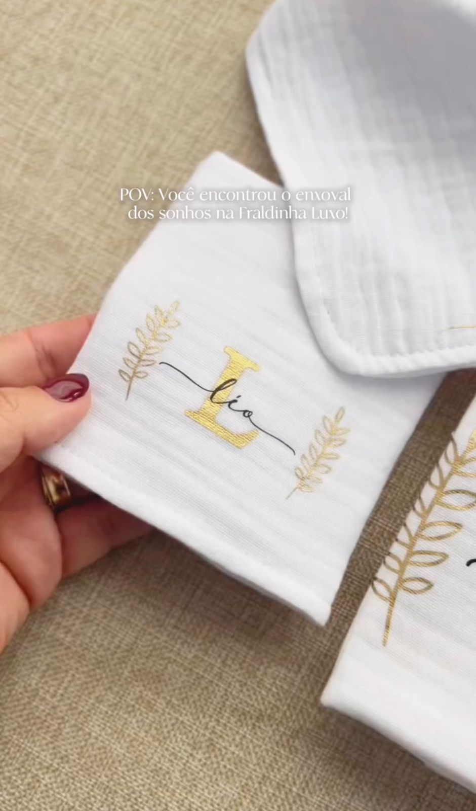 Kit de Fraldinha Personalizado Léo| 6 Peças Personalizadas