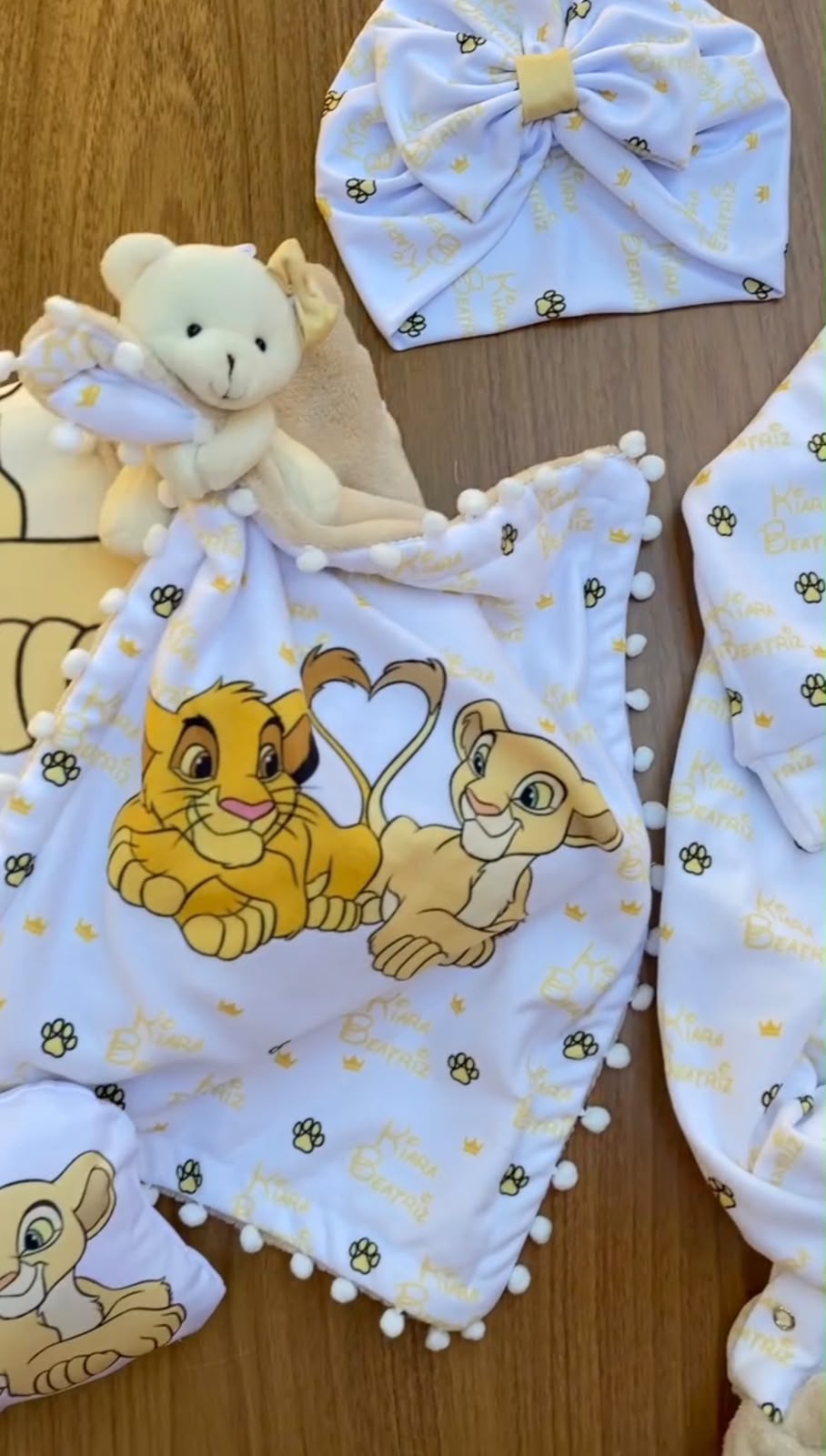Kit Maternidade Personalizado Completo FEMININA Savana| Personalize Com o Nome da sua princesa