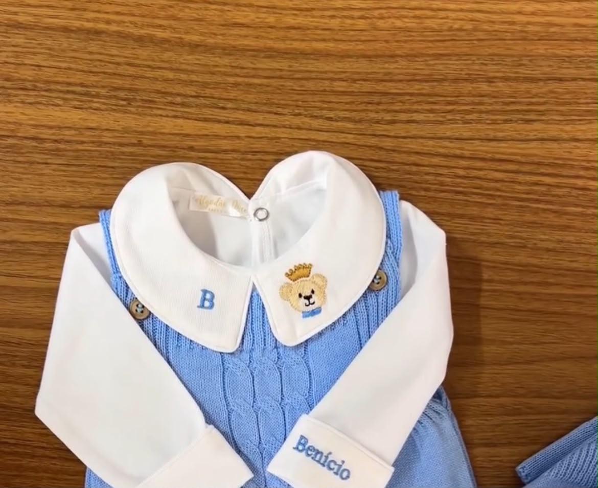 Kit Saída Maternidade Personalizável Completa Benicio | Personalize Com o Nome do Seu Príncipe