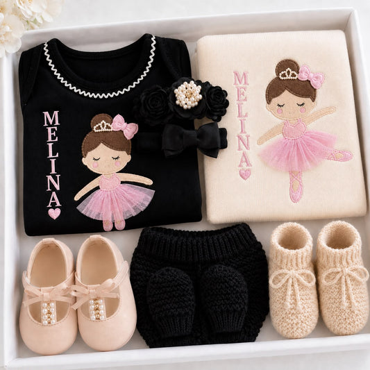 Kit Maternidade Personalizado Completo FEMININA Melina | Personalize Com o Nome da sua princesa