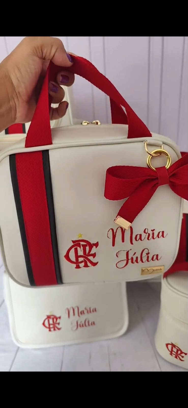 Kit Baby 5 Personalizado - Flamengo | Feminino- Inclui Bolsa Personalizável