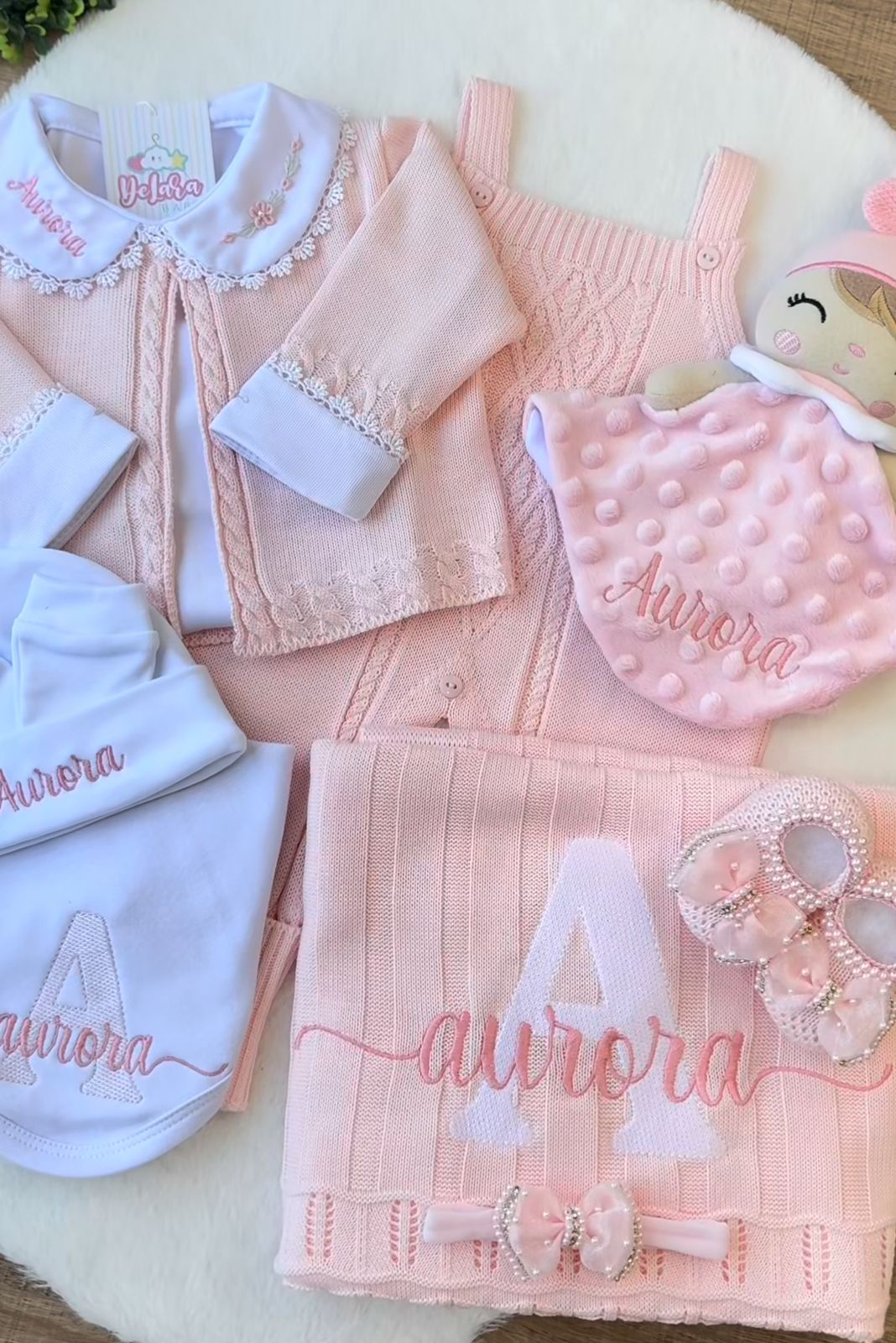Kit Saída Maternidade Aurora 7 Peças